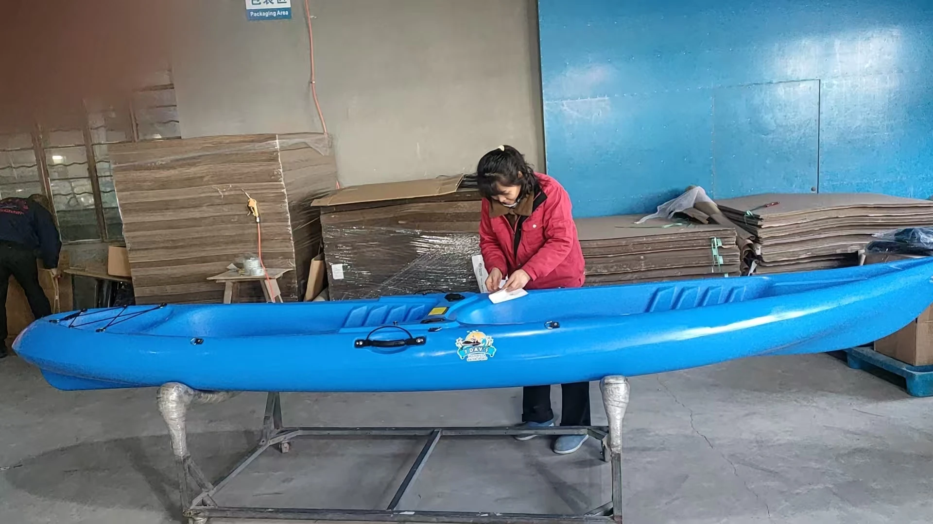 3.9m Double-Seater Rotomolded Plastic Kayak for River and Ocean Fishing for Family and Club Canoe Alternative view 6