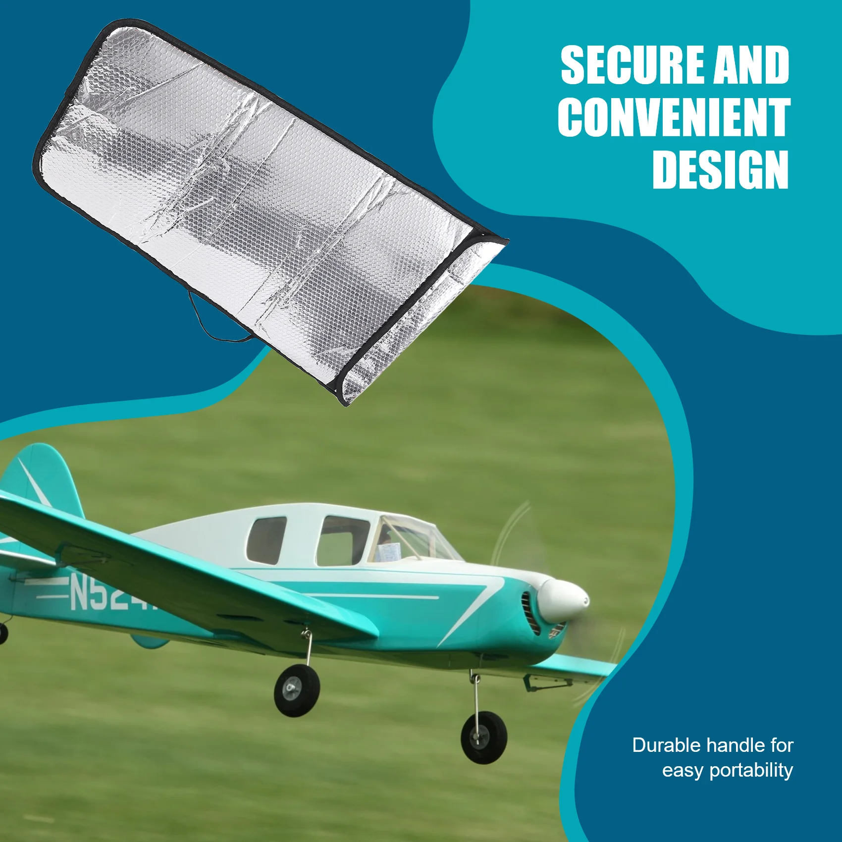 BEDW-Bubble Layer Protection Wing Tote Bag Dubbellaags Bubble Wing Bag Beschermende behuizing voor RC-modelvliegtuig