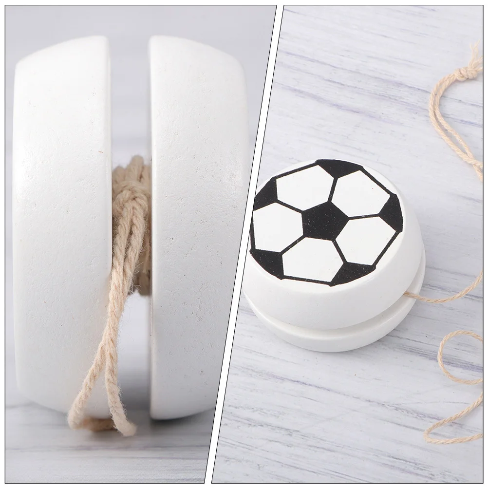 

5Pcs Wooden Early Educational Yoyo for Children Kids Portable Size Colorful Wrist Strength Exercise