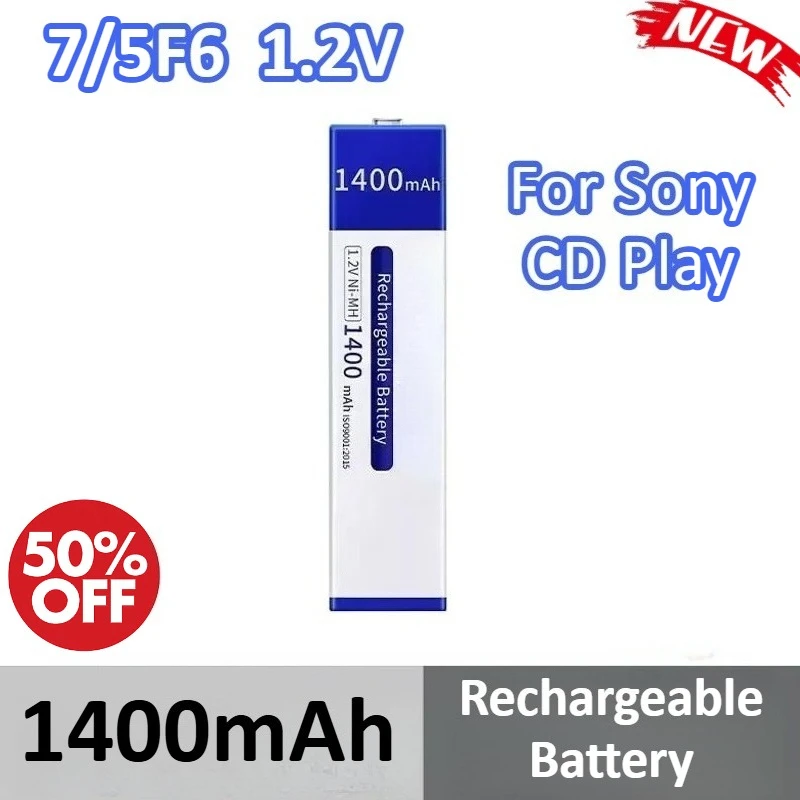 7/5F6 1400 мАч 1,2 В аккумуляторная батарея для Sony CD Play Prismatic NIMH жевательная резинка Gumstick батарея
