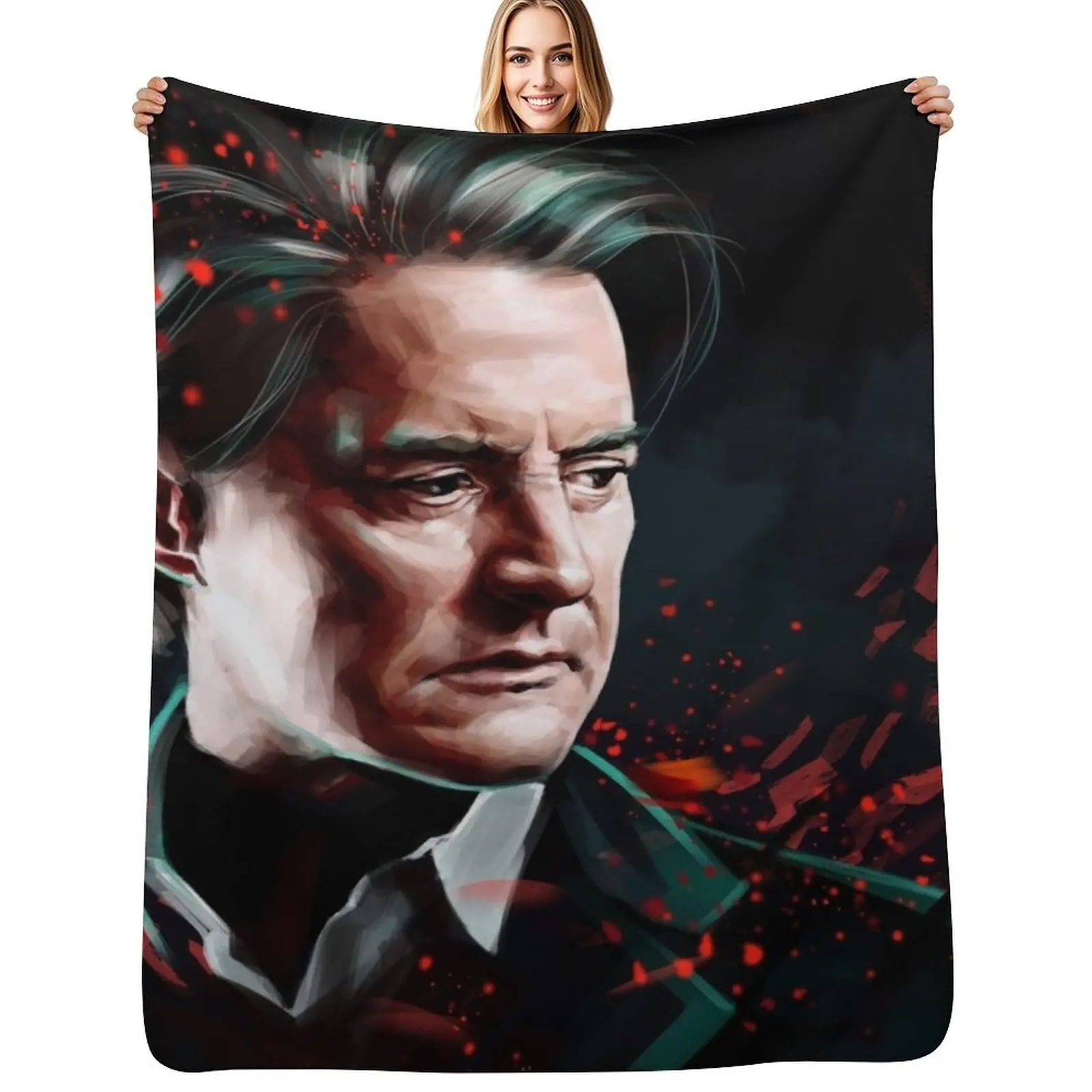 

Twin Peaks Throw Blanket Warm Napping Blanket for Office Couch Bed