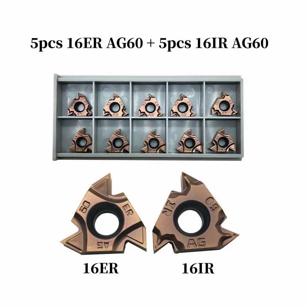 Imagem -03 - Couro Threading Tool Bit Grupo Barras Boring Externas Turning Tool Holders com 11ir Ag60 16er 16ir Ag60 Carbide