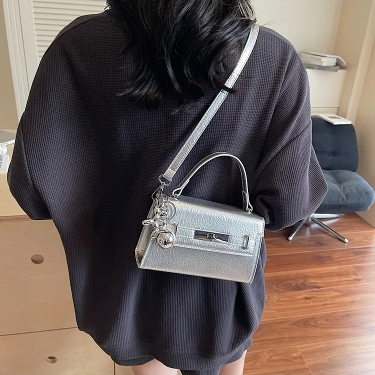 

Luxury Kelly Bag for Women 2025 Elegant Shoulder Handbag, Small Square Crossbody Purse, Premium Leather Tote with Gold Hardware