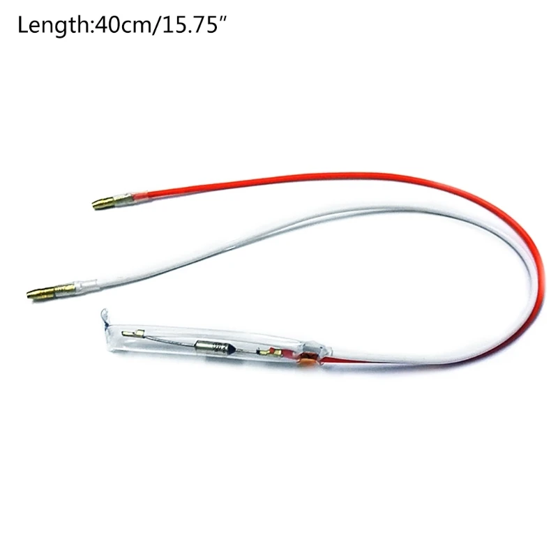 76° AC 250V 10A Bimetal Refrigerator Temperature Sensor 40cm Replacement Fridges Defrost Probe Parts