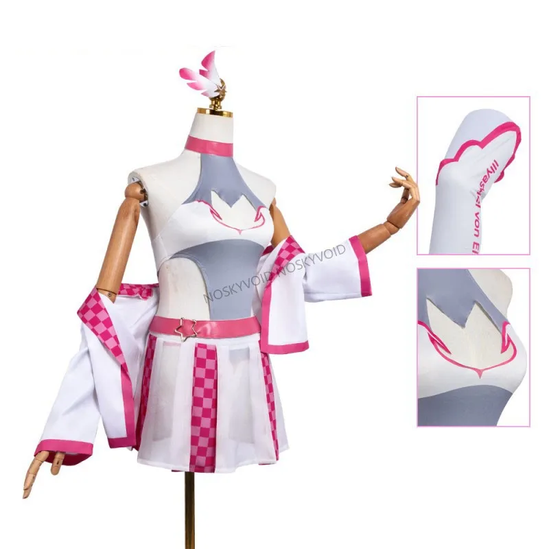 مصير/كاليد بطانة إيليا تأثيري حلي أنيمي فيلم Illyasviel فون اينزبرن سباق الملكة الملابس هالوين إيليا ارتداءها #5