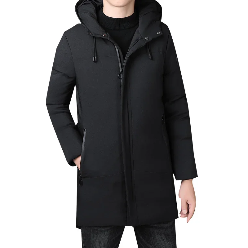 Hoge Kwaliteit Mode Snoek Jassen Heren Dikkere Windjack Jassen En Winter Lange Donsjassen Voor Heren Casual Winter Jassen