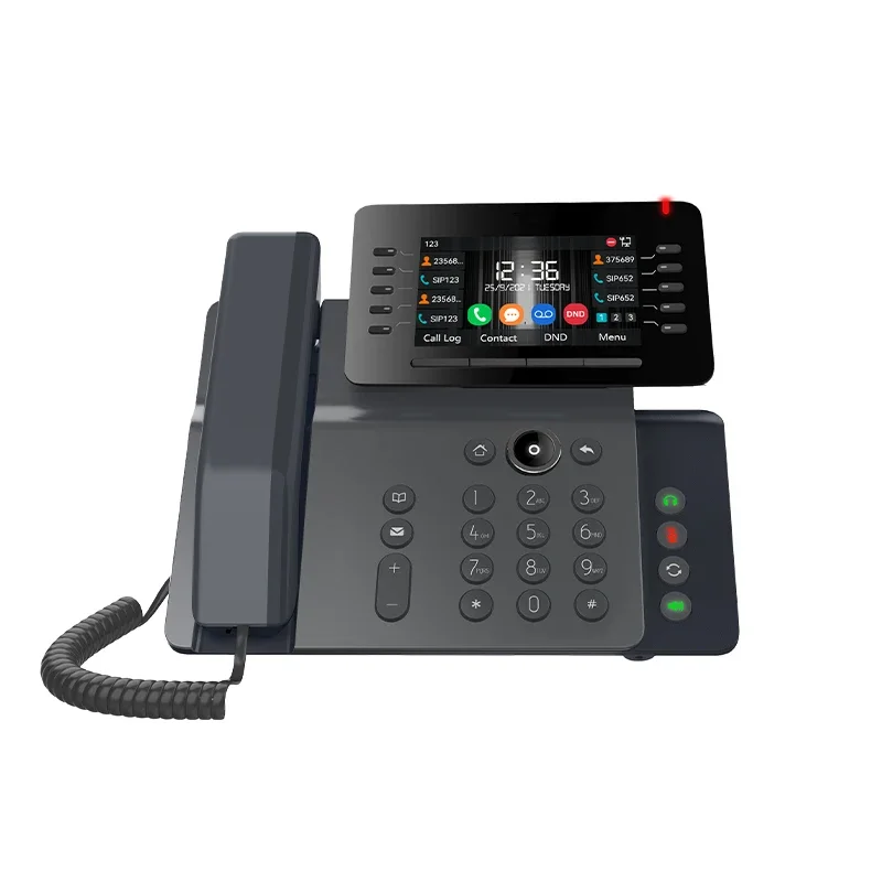 Teléfono inalámbrico V65 voip, 20 líneas SIP