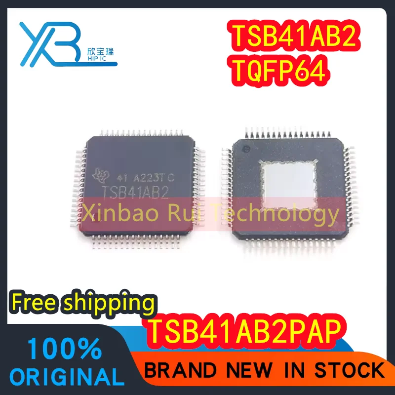 

(3/50pieces) TSB41AB2PAPR TSB41AB2PAP TSB41AB2 TQFP64 interface driver chip IC 100% original brand new Free shipping