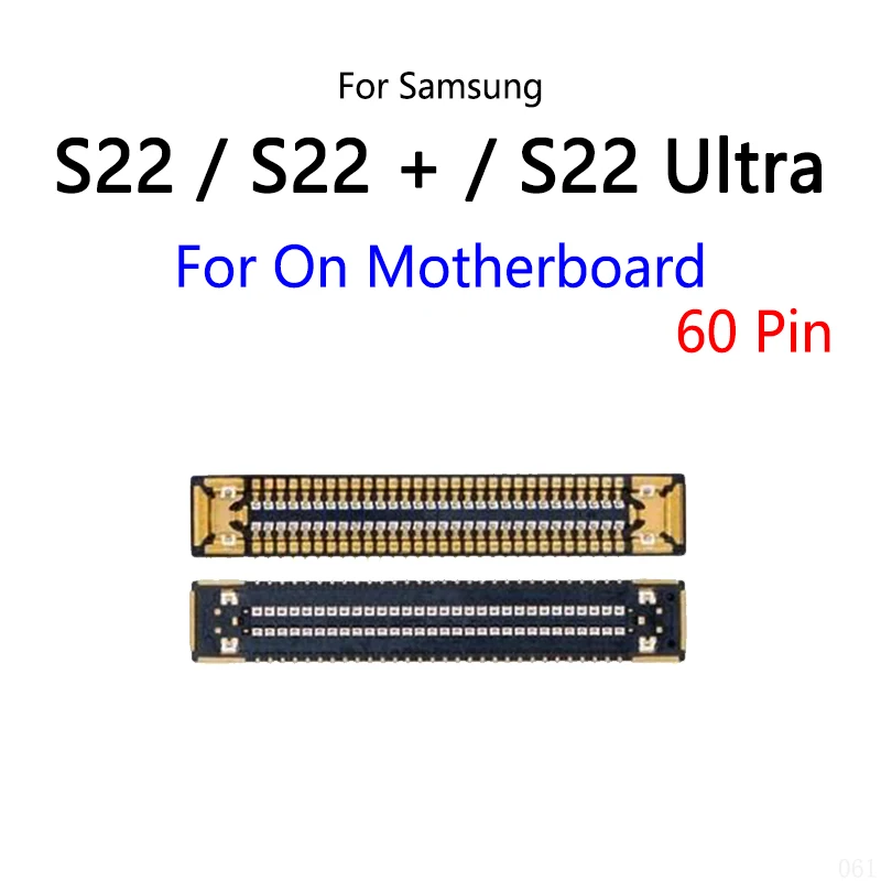 10 SZTUK/LOT do Samsung Galaxy S22 Plus Ultra / S22 + Ekran wyświetlacza LCD Port złącza FPC na płycie głównej / kabel elastyczny