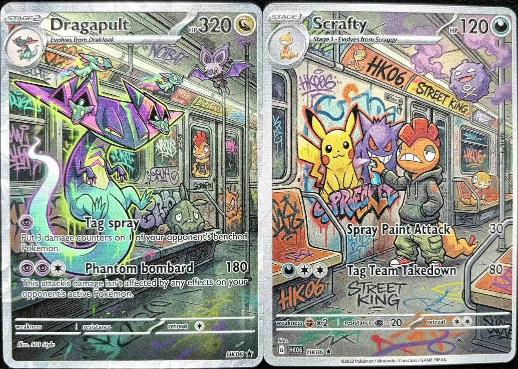PTCG Cards Holo Rare Cards Liepard Luxray Obstagoon Dragapult PTCG Cards Gift Collection PKM DIY Gift