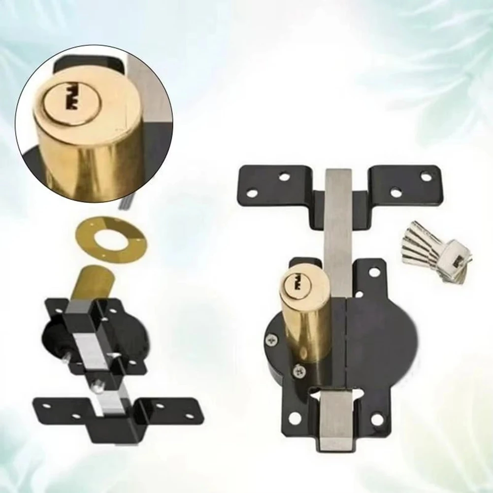 a19f-barn-door-latch-lock-double-sided-for-sheds-sliding-doors-with-5-keys-for-exterior-interior-backyard-rv-fence