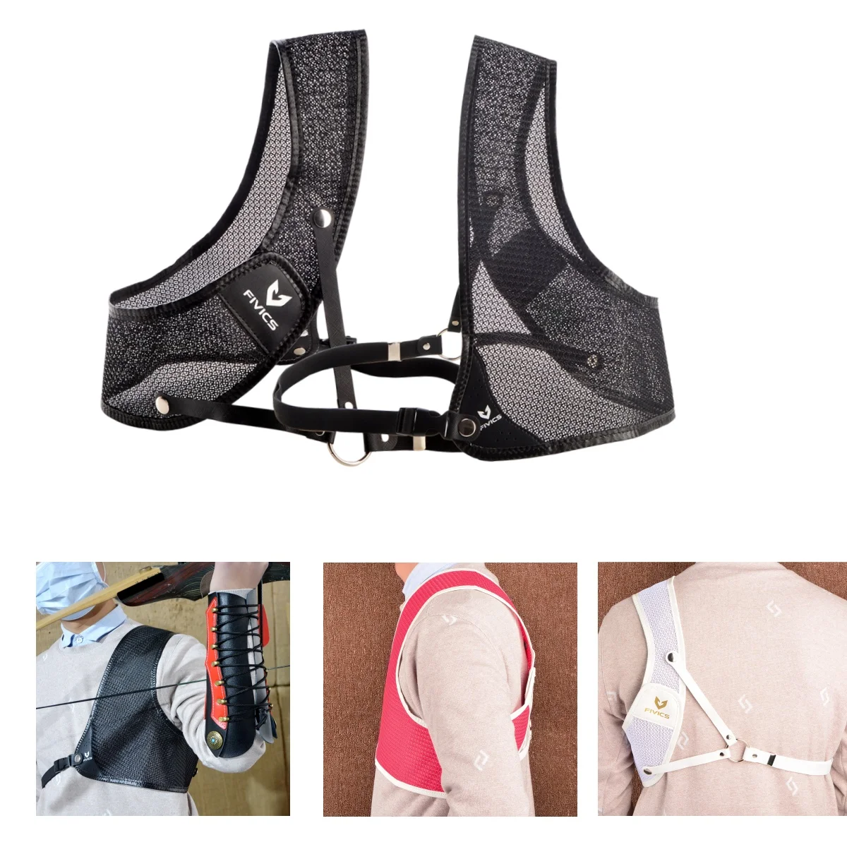 

Archery Recurve Bow Chest Guard 1pc - Right Hand Adjustable Durable Fabric Traditional for Shooting Hunting Protection