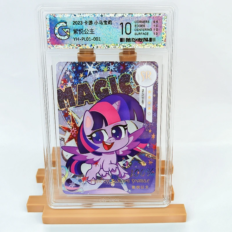 

KAYOU Genuine My Little Pony Card 10 Graded SR GGS Rating Card Twilight Sparkle DJ Pon-3 Rare Anime Collection Card Toys Gift