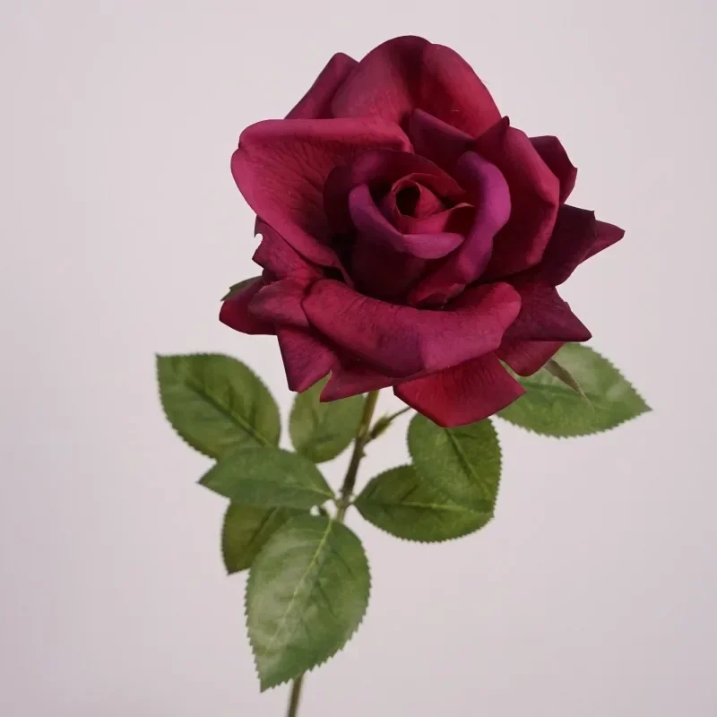 

Simulation 5Pcs Moisturizing Rose Artificial Flowers Wedding Decor Real Touch Flowers Rose Bridal Bouquet Party Home Decoration