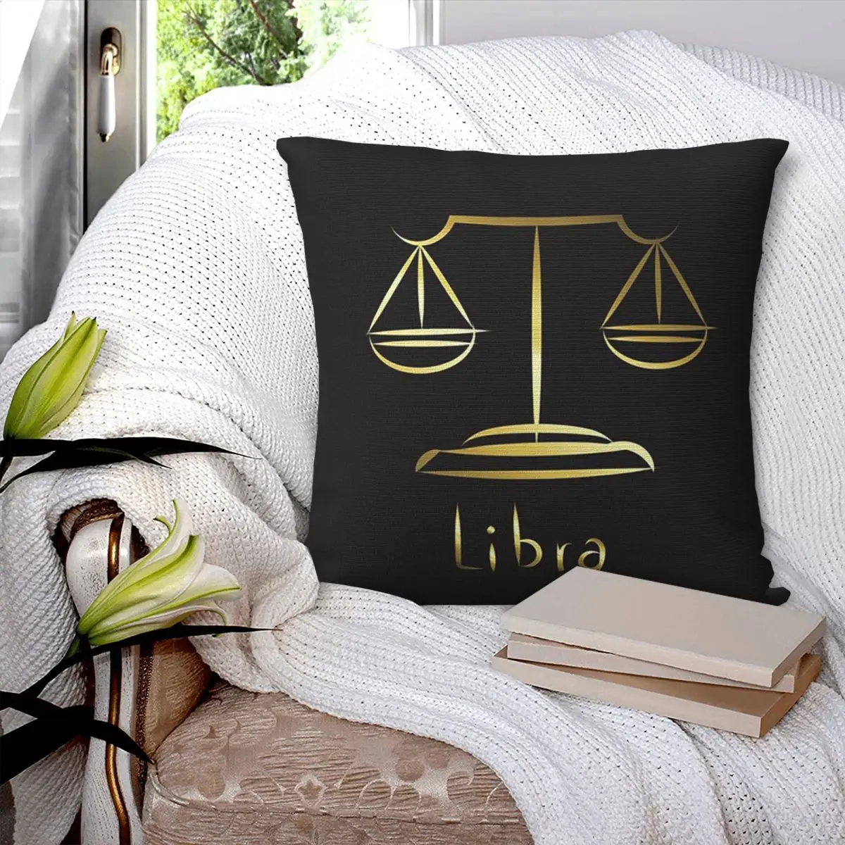 Taie d'oreiller carrée avec Logo de la loi des échelles d'or de la Justice, fête légale d'avocat, housse de coussin pour la maison et le salon