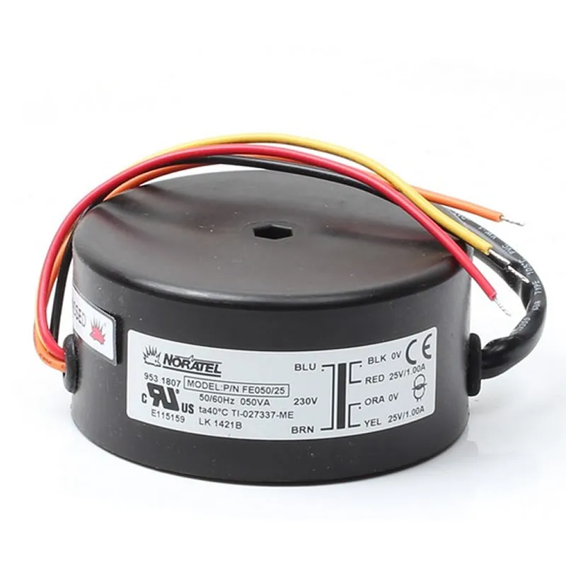 50W Sealed Toroidal Transformer Compatible with NORATEL, Multi Dual Output Voltage: 9V/15V/18V/25V, For DIY Power Amp