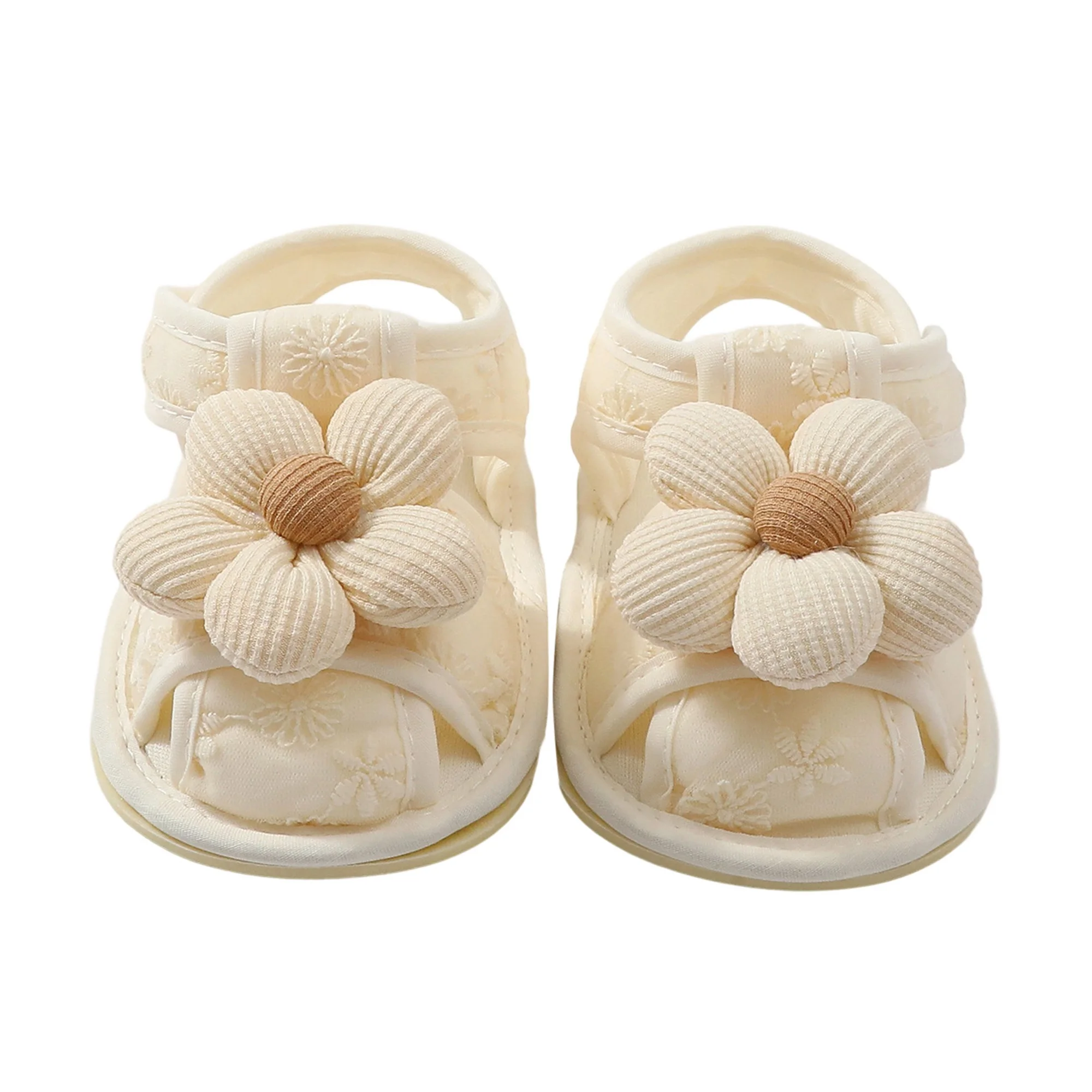 

Baby Girl Sandals Flexible Flower Non-slip Summer Flats Toddler Shoes for Casual Daily