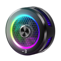 Magnetic & Back-clip Mobile Gaming Cooling Fan Cooler Digital Display Mobile Phone Radiator RGB Lighting 15W for iPad Iphone