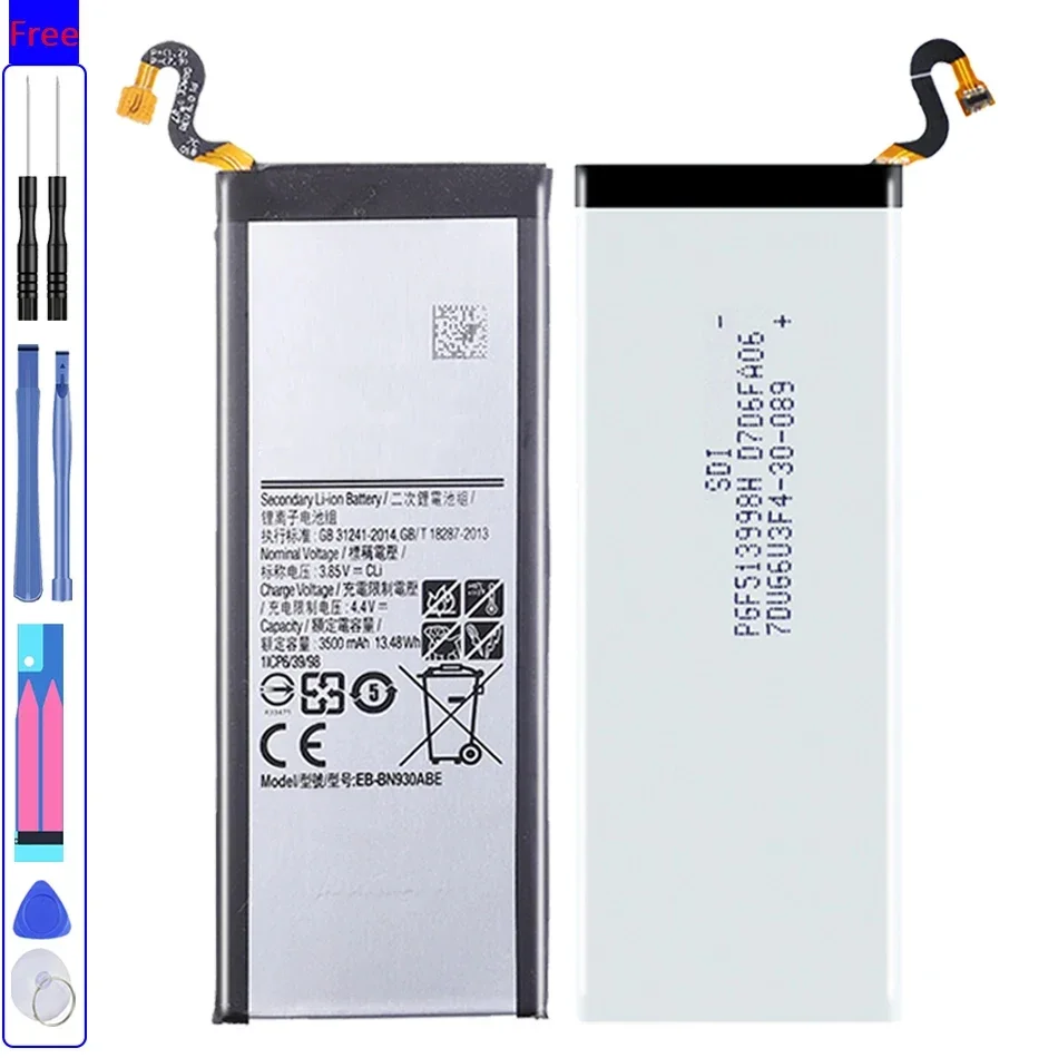 

Новый аккумулятор EB-BN930ABE 3500 мАч для мобильного телефона Samsung Galaxy Note 7 Note7 + инструменты