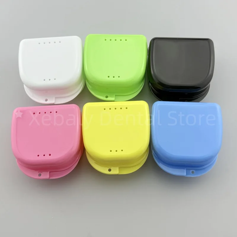 

40 шт., коробка для лотка для зубных протезов, стоматологические ортодонтические брекеты, фиксатор, коробка для зубных протезов, защитный чехол для вставных зубов