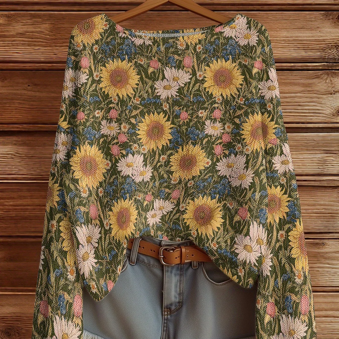 

Осенне-зимний пуловер с цветочным принтом, женские винтажные свитера, модные повседневные шикарные женские свитера, уличная модная одежда