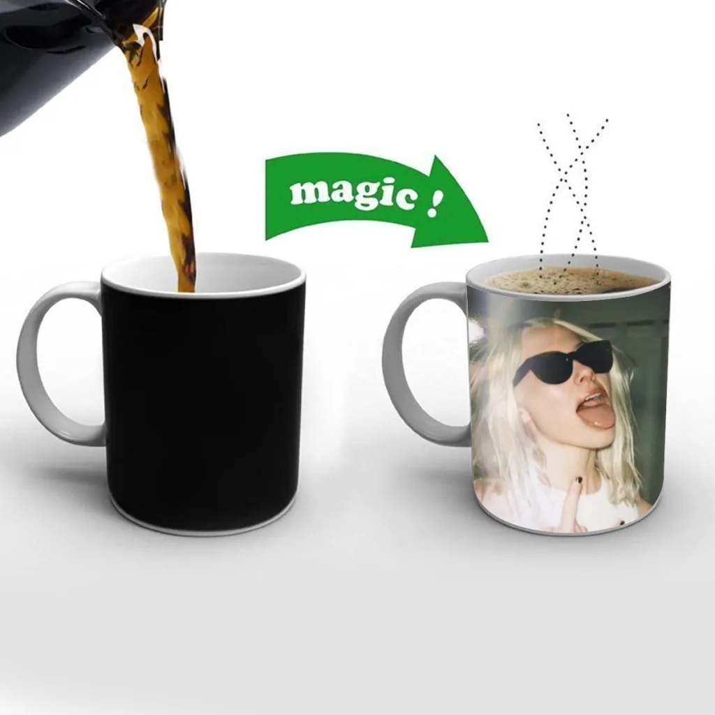 Singer Phoebe Bridgers Music Album Hot Songs One Piece Coffee Mugs And Mug Creative Color Change Tea Cup Ceramic Milk Cups Gifts