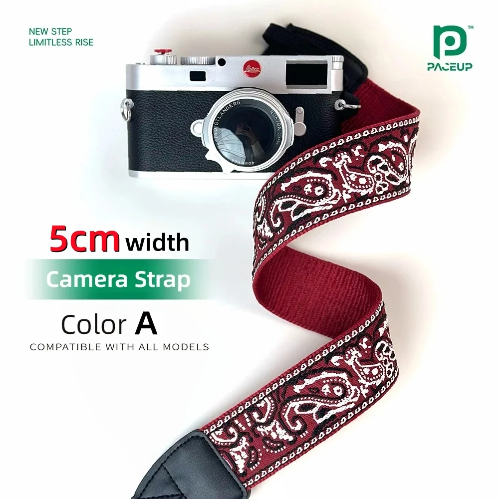 5cm Retro-Kamera-Schultergurt für Nikon Z9 Fuji X-T30 X-S10 XT5 Leica M11 Sony ZV-E10 Canon R50 Gewebter Nackengurt Zubehör