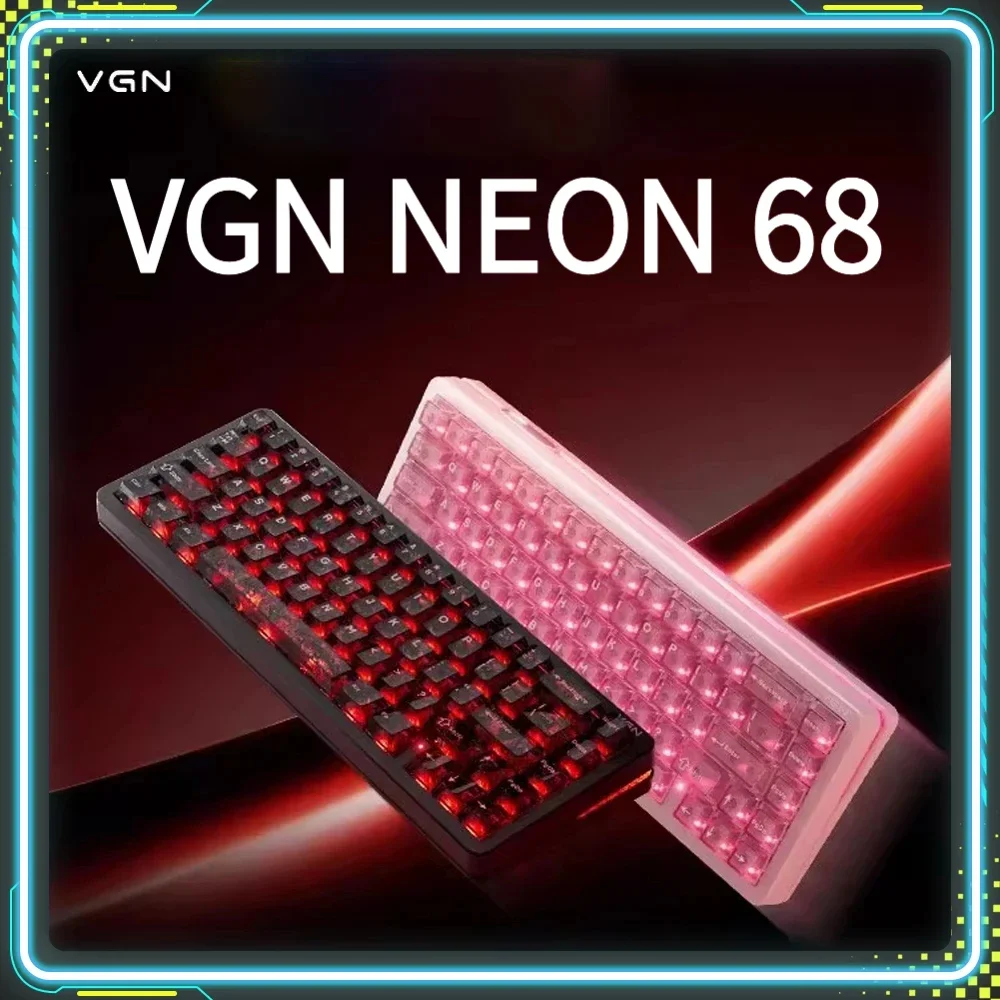 VGN NEON 68 Magnetic Switch Gaming Keyboard Low Delay Hot Swap Custom Wired Mechanical Keyboard PC E-Sports Accessories Gifts