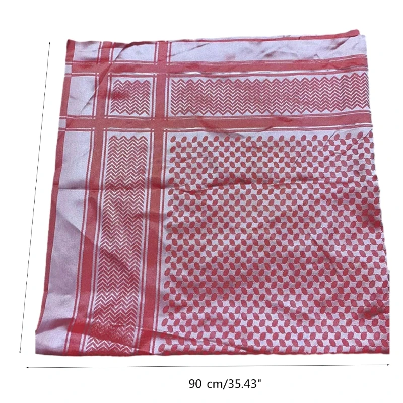 Sciarpa quadrata araba Keffiyeh Shemagh Sciarpe del deserto con scaldacollo leggero