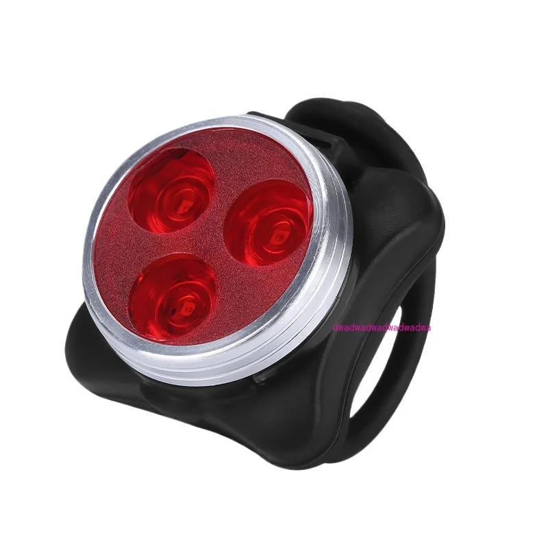 ضوء الدراجة، مصباح أمامي لشحن USB للدراجة الجبلية + مجموعة الضوء الخلفي التحذيرية، ملحقات ركوب الضوء الخلفي