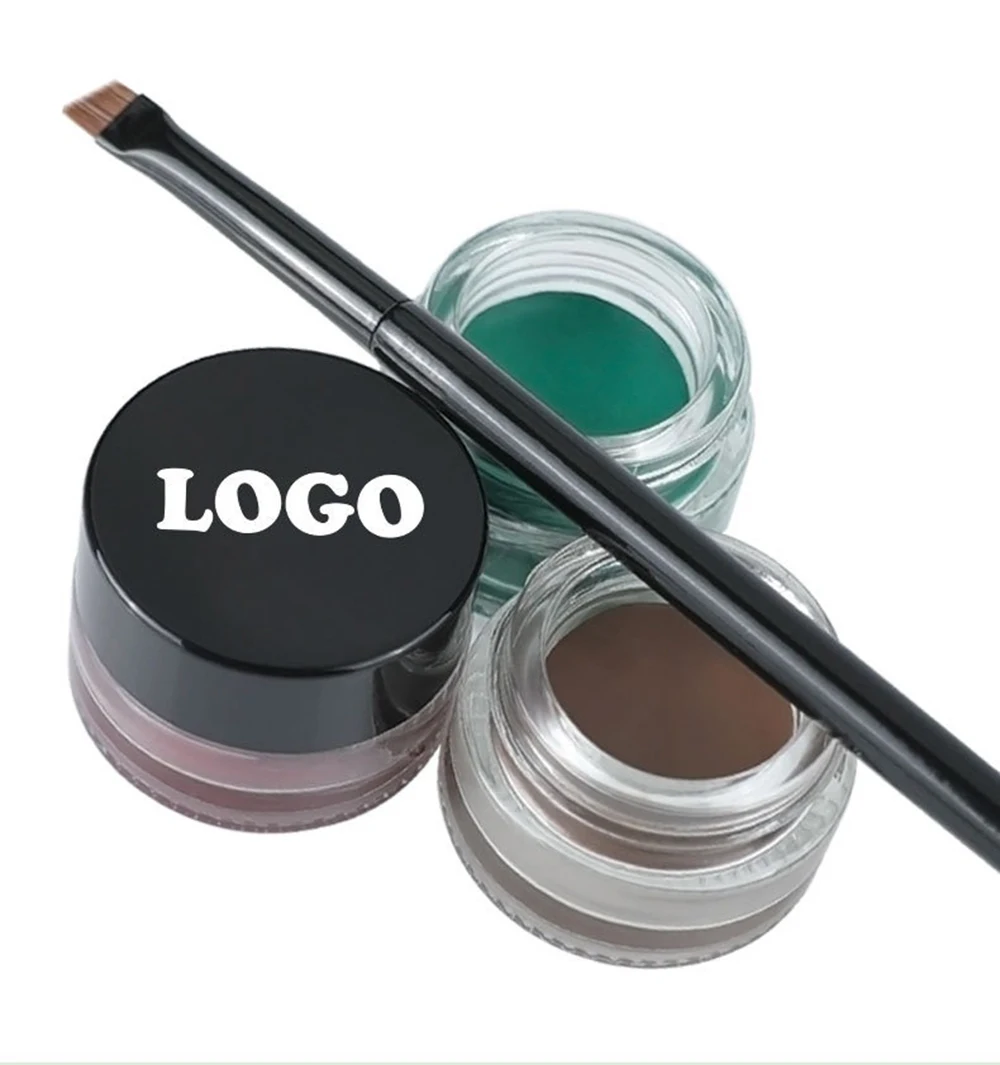 Private Label 7g 10-Color Eyebrow Cream Waterproof Sweat-proof Long-lasting Natural Custom Logo Makeup Wholesale Cruelty Free