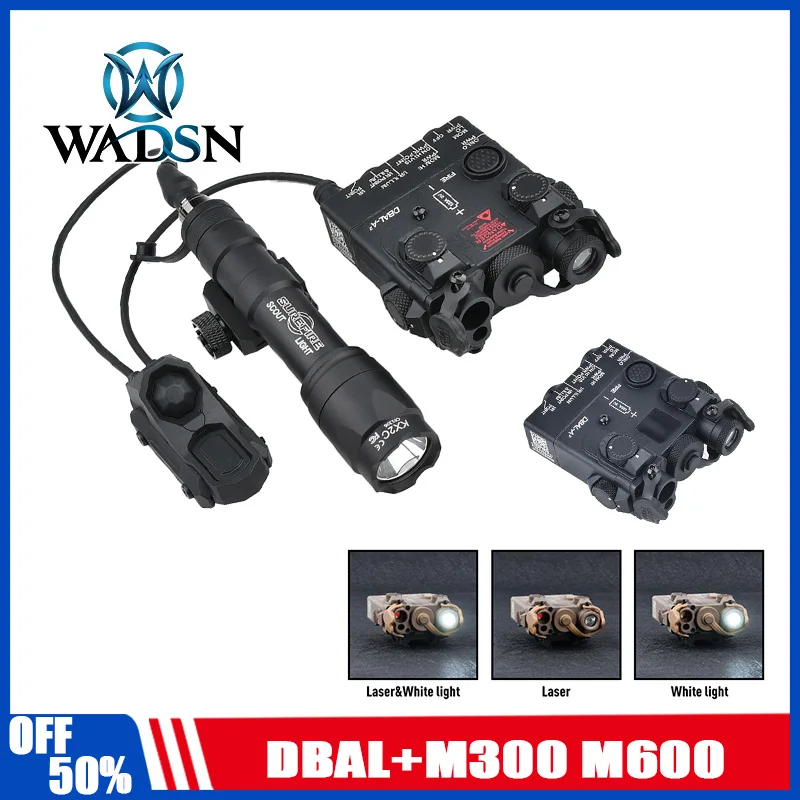

Hunting DBAL A2 illumination Green Laser M600C Hunt light LED Dual Switch Kit With Hunting Infrared + M300 M600 LED Flashlight