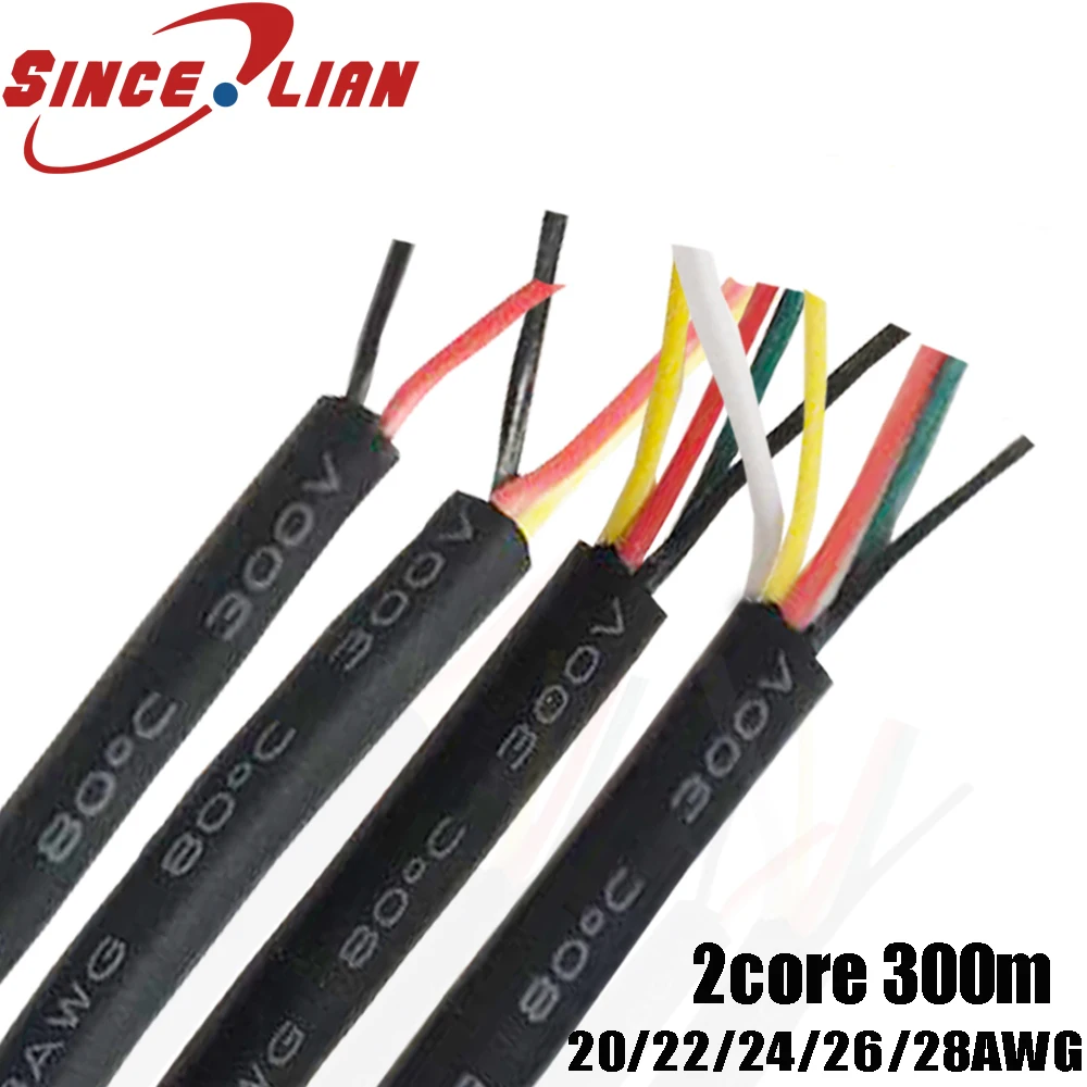 cabo de extensao para teclado fio de pvc macio controle bainha fio faca voce mesmo 20 awg 22 awg 24 awg 26 awg 28 awg 300m dhl 01