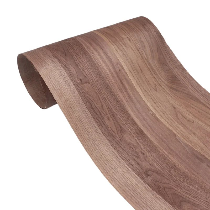Black Walnut Spliced Veneer, 0.5mm, 240x58cm, For Display Table & Painting Backing.(Backing Non-woven Fabric)