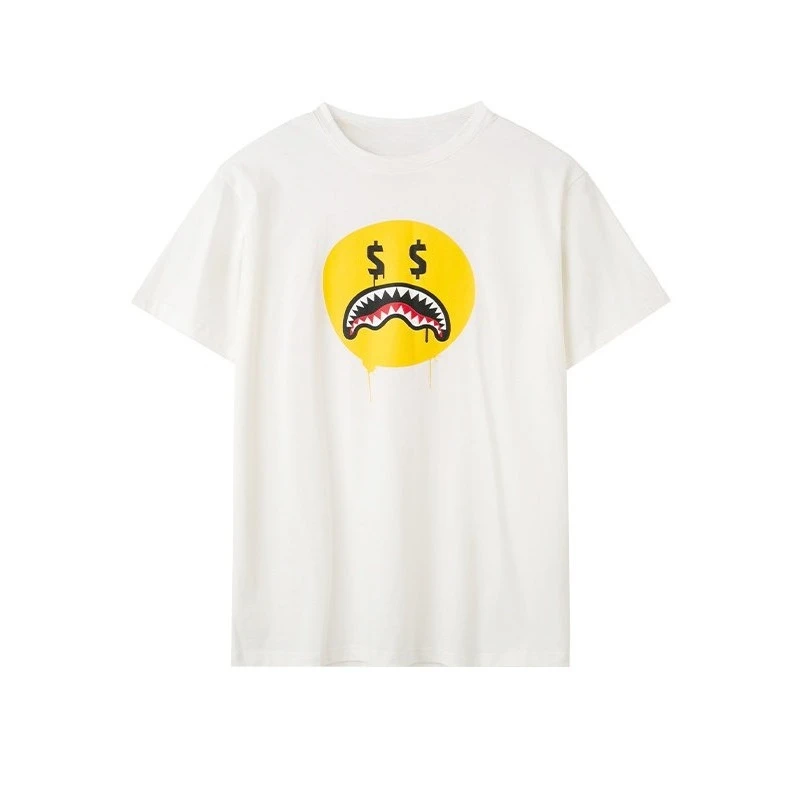 

2025 Summer New High-quality Grimace Printing Loose Short-sleeved T-shirt Men's and Women's Trend Casual Trendy Men's Top