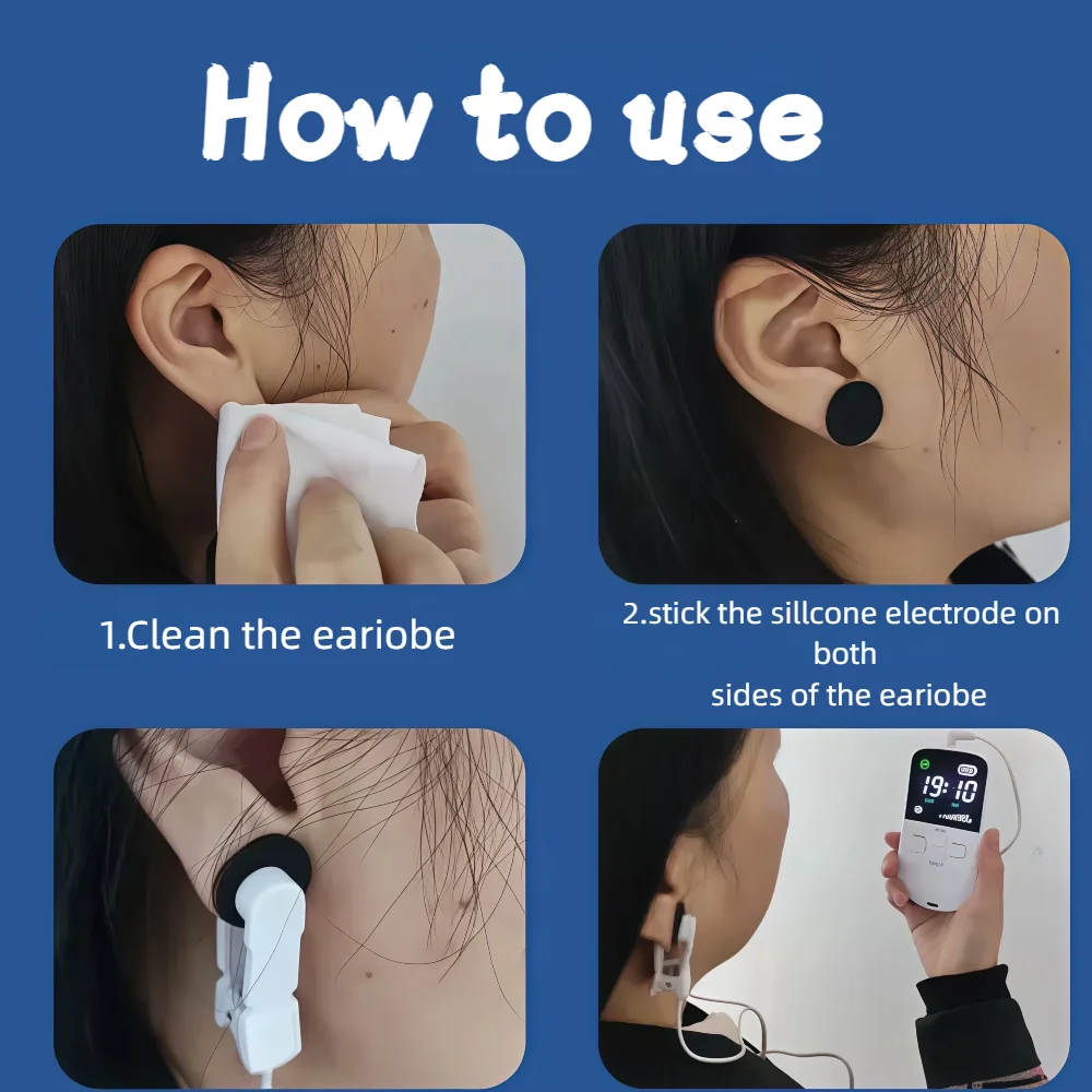 

Vagus Nerve Ear Physiotherapy Device for Long Term Stress Resilience Sleep Anxiety Relaxation Focus Aid