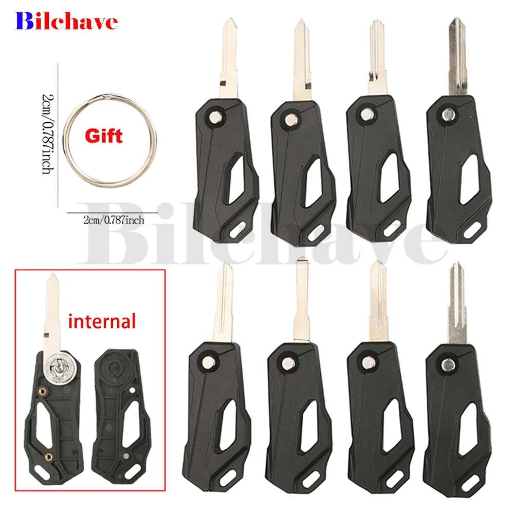 jingyuqin Motorrad-modifiziertes Klappschlüsselgehäuse für Honda Yamaha Hero PIAGGIO HARLEY BMW DUCATI Suzuki Pulsar Bombardier Triumph