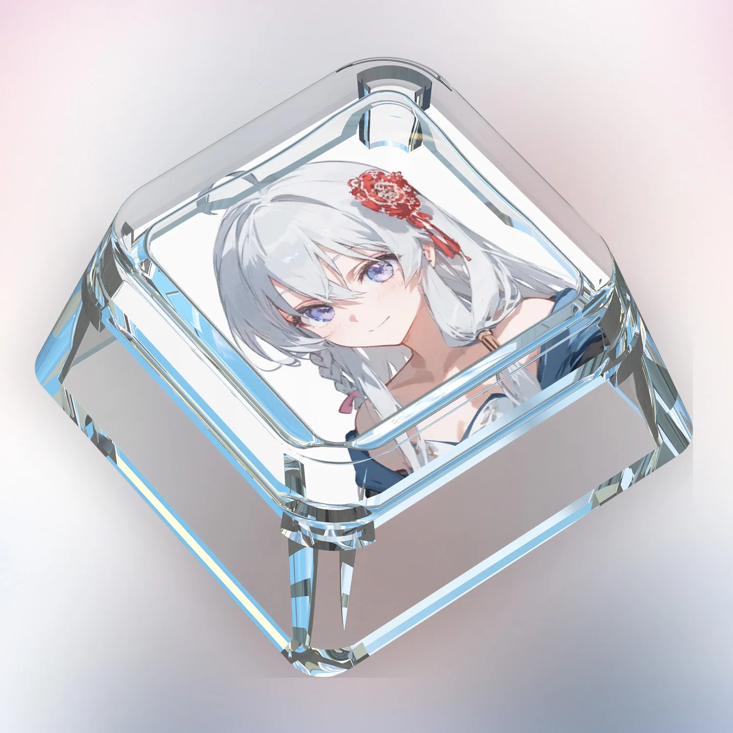 جديد الكرتون Elaina لطيف لوحة المفاتيح الميكانيكية Keycap Elaina عبر محور لوحة المفاتيح الميكانيكية شفافة نقل الضوء Keycap