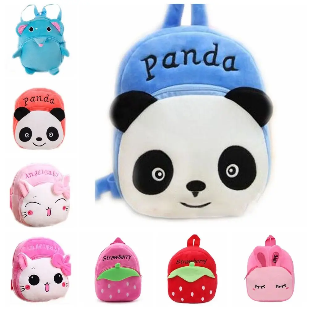 Cartoon Animal Cat Panda Pattern Backpack Mini Backpack Fashionable Children Birthday Gift Kid Bag