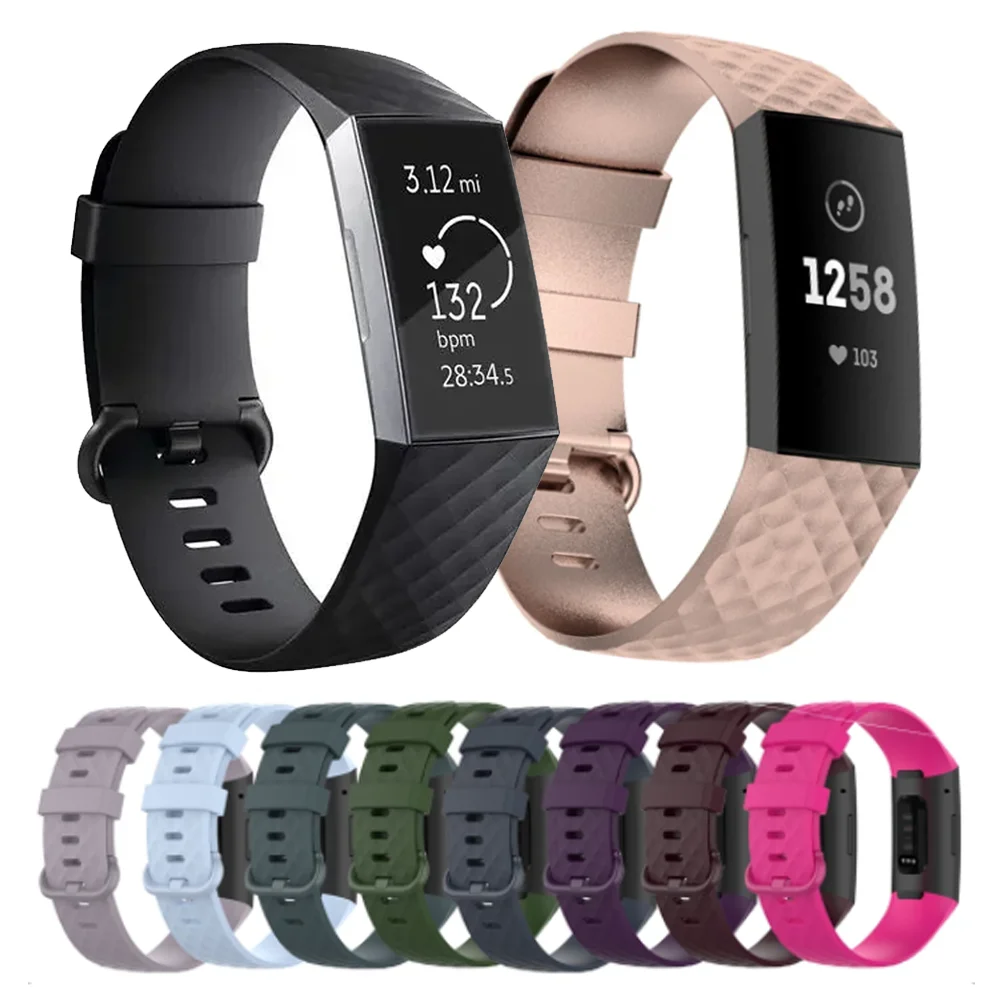 Silicone Strap Bands for Fitbit Charge 4 Fitbit Charge 3 SE Bracelet Replacement Wristbands for Charge 4 Smartwatch Accessories