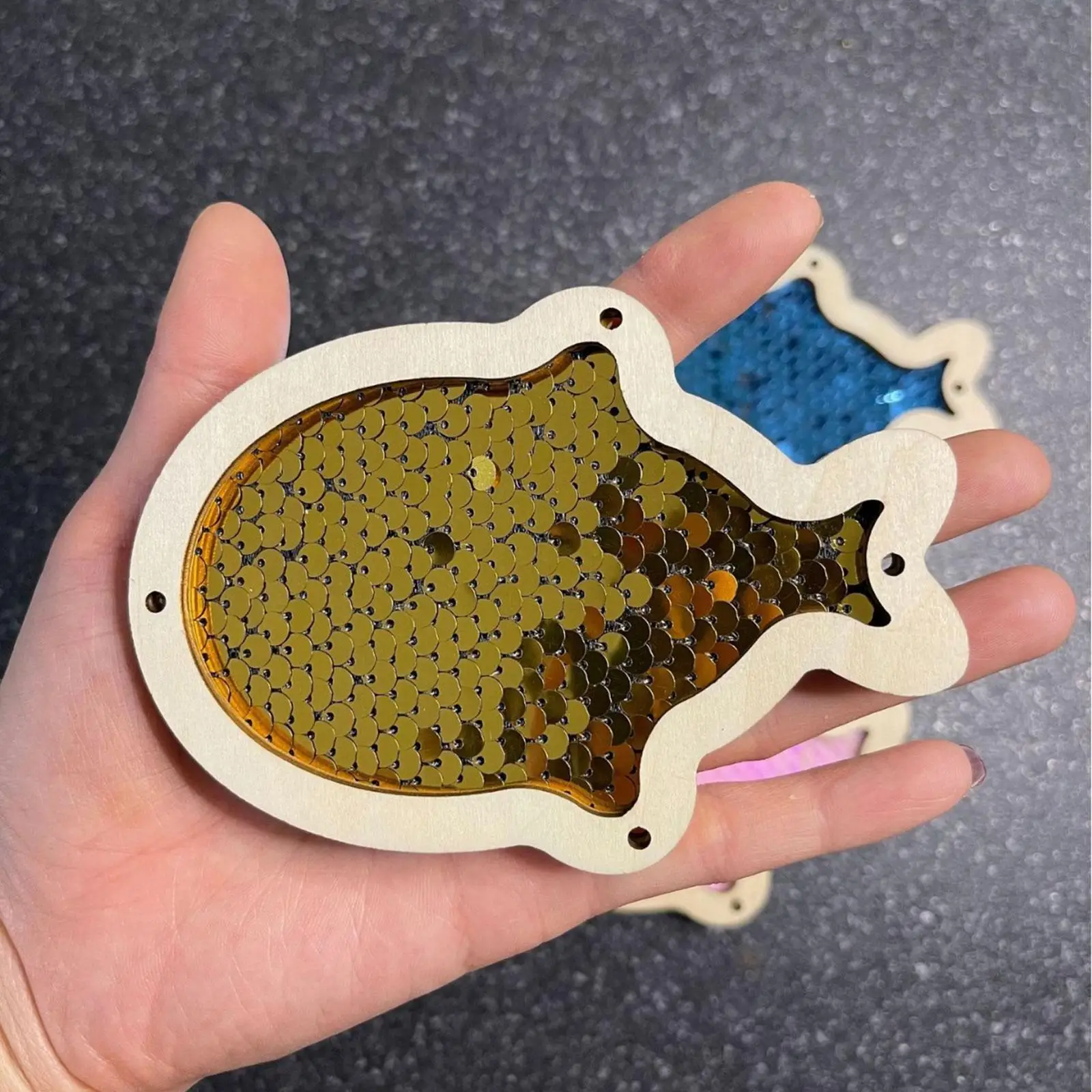3xDIY occupé conseil partie poisson paillettes début jouet éducatif pour enfants cadeau d'anniversaire jaune