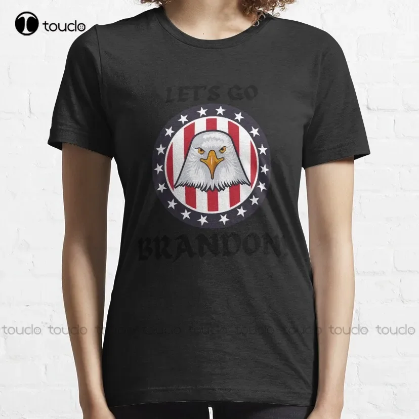 Let’S Go Brandon Lets Go Brandon Meme  Reporter  Crowd T-Shirt Swim Shirt Custom Aldult Teen Unisex Xs-5Xl Hd High Quality