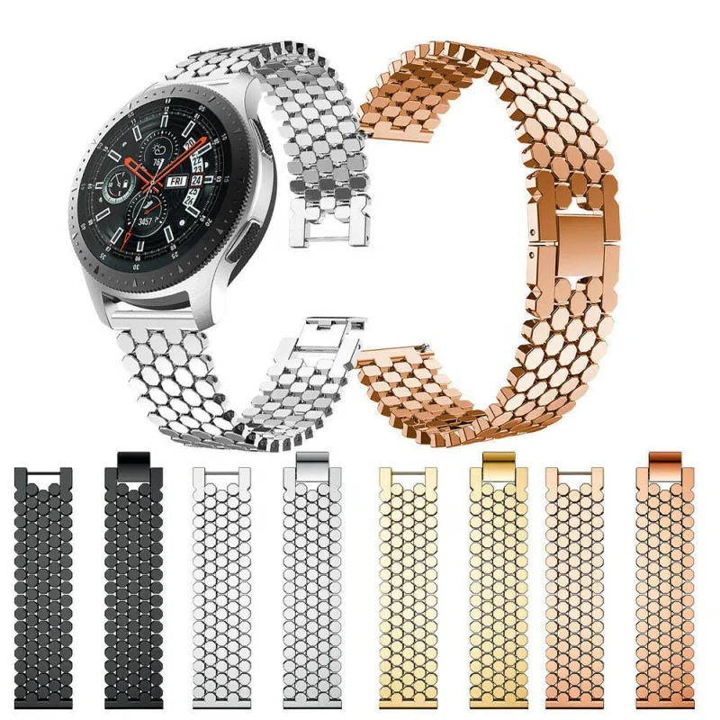 

22MM Stainless Steel Bracelet Strap For Samsung Galaxy Watch Replacement Smart WatchBand