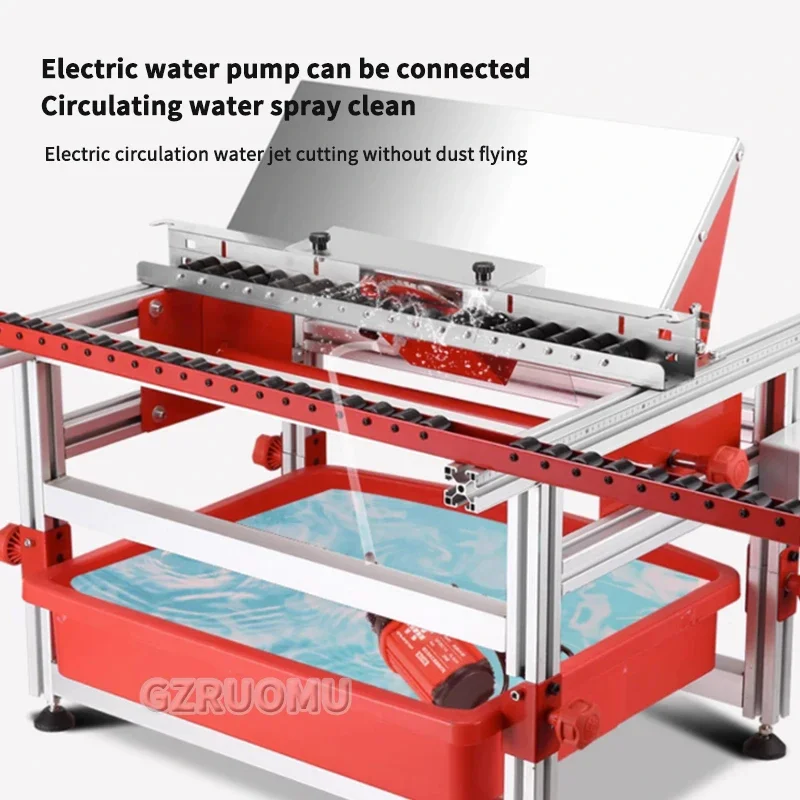 

Multifunction Automatic Tile Cut Table Dustless Precision Guide Rail Folding 45° Tile Saw Cutter Machine 1.2/1.6M Chamfer Tool
