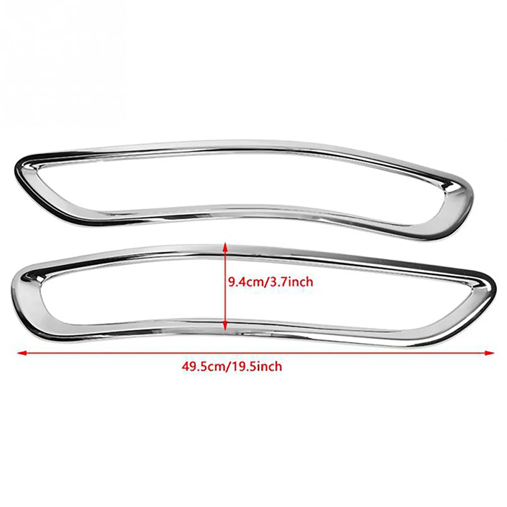 

AEF2-For Kia Sportage KX5 QL 2015 2016 2017 2018 ABS Chrome Rear Reflector Fog Light Lamp Cover Trim Bezel Frame Car Styling