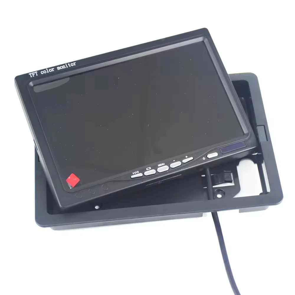 DC 12-24V HD 7 Inch Screen Car Parking Sensor Radar Camera Monitor System Reverse Camera Night View Function for Cars Trucks