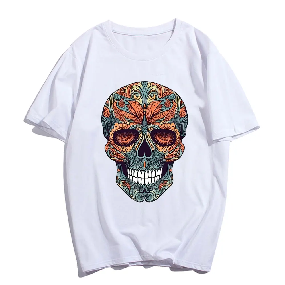 Mexican Skull Iron On Transfer For Clothing 3D Patches Iron On Sticker Europe Thermal Heat Transfer For Diy Woman Clothes Decor