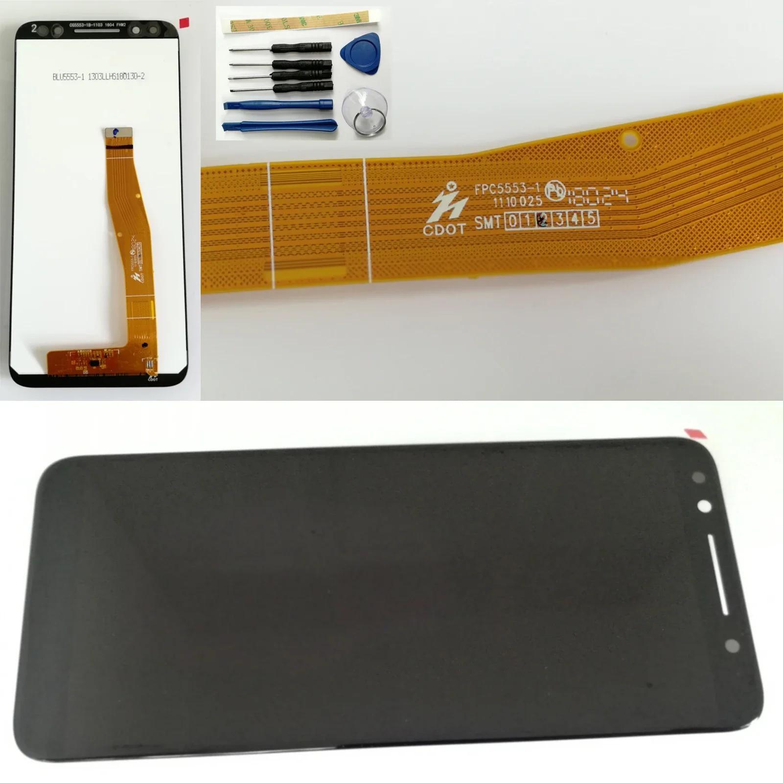 

Shyueda 100% Oig NEW For Alcatel 3 5052 5052Y 5052D (2018) 5.5" LCD Display Touch Screen Digitizer with tools