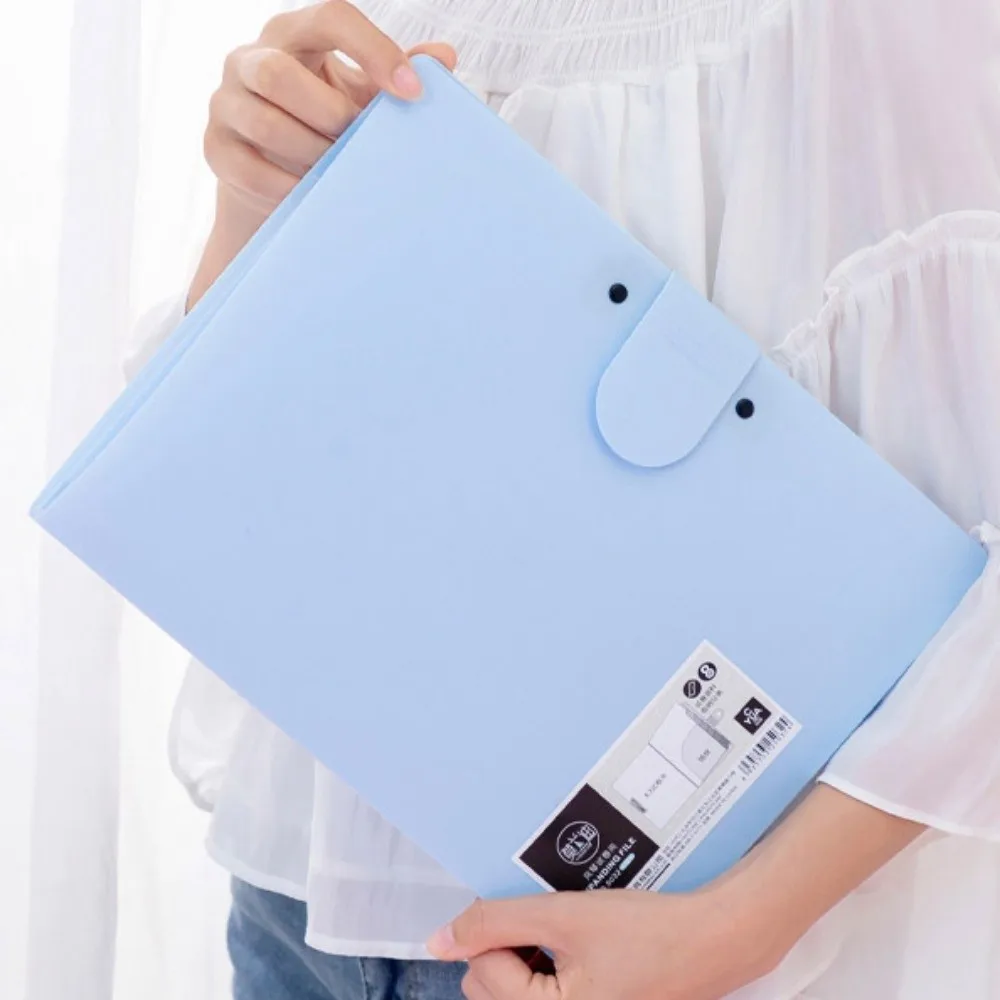 

8 Pockets Expanding File Folder with Clipboard A4 File Organizer Multi-layer Waterproof Document Storage Bag Office