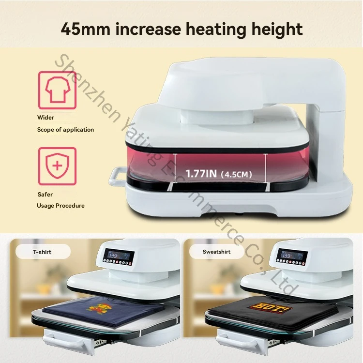 Electric Bean Pressing Machine Convenient Clothing Hot Stamping Machine Heat Transfer DTF White Ink Hot Stamping Machine